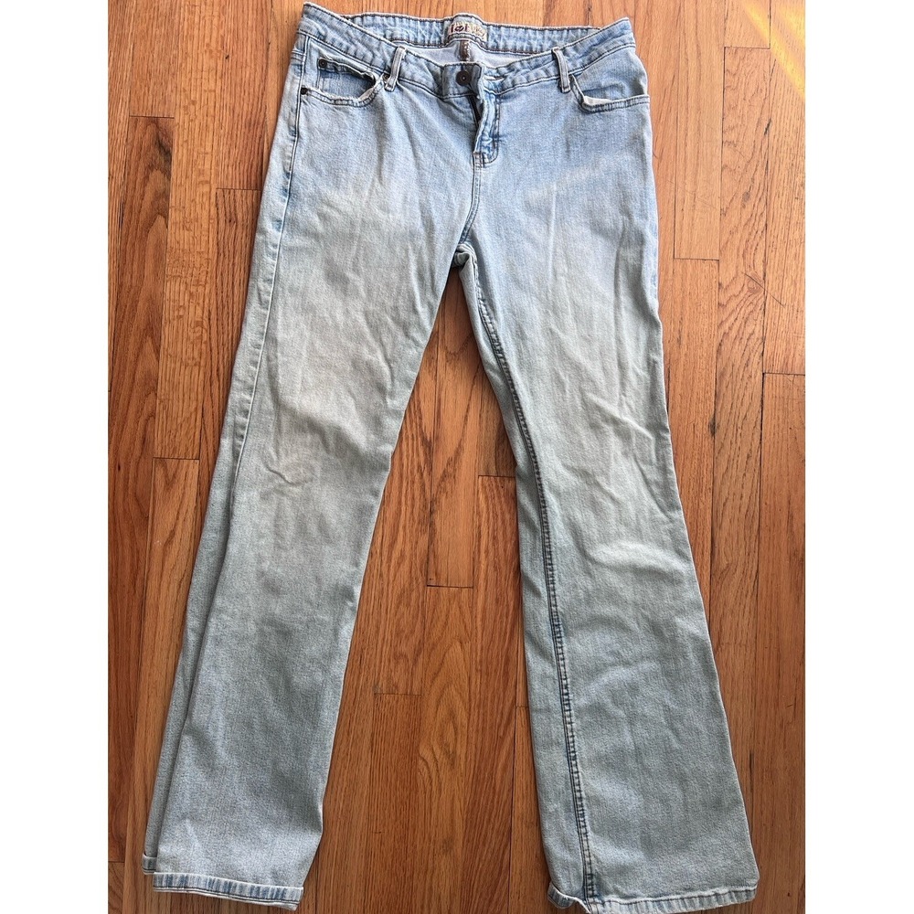 Vintage‎ Y2K L.E.I. Flare Jeans Blue 15 Pants Ashley Low Rise Faded Retro
